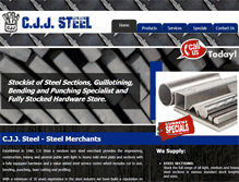 Tablet Screenshot of cjjsteelcc.co.za
